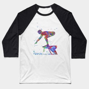 Swimmer Baseball T-Shirt